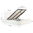 Phoenix Ottoman Storage Bed - 5ft King Size - White