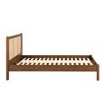 Croxley Bed - Walnut and Rattan - Sizes Available