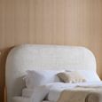 Amalfi Bed - White Fabric - Sizes Available