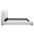 Amalfi Bed - White Fabric - Sizes Available