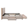 Arabella Bed - Grey Velvet Fabric - Sizes Available