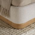 Como Bed - White Fabric - Sizes Available