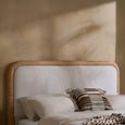 Girona Bed - White Fabric - Sizes Available