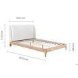 Halfden Bed - White - 5ft King Size