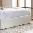 Lanis Ottoman Storage Bed - Cream Linen Fabric - Sizes Available