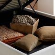 Lanis Ottoman Storage Bed - Cream Linen Fabric - Sizes Available