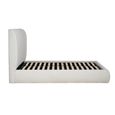 Lanis Ottoman Storage Bed - Cream Linen Fabric - Sizes Available