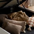 Maisey Ottoman Storage Bed - White Boucle Fabric - Sizes Available