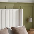 Maisey Ottoman Storage Bed - White Linen Fabric - Sizes Available