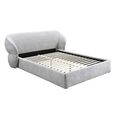 Milan Bed - Grey Fabric - Sizes Available