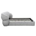 Milan Bed - Grey Fabric - Sizes Available