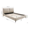 Tilly Bed - White Fabric - Sizes Available