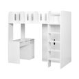 Vision Highsleeper Bed - White