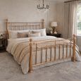 Alexander Bed - Rose Gold Metal - Sizes Available