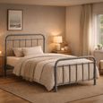 Miami Bed - Pebble Metal - Sizes Available