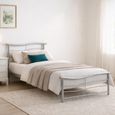 Waverley Bed - Silver Metal - Sizes Available