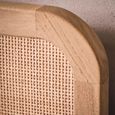 Casera Bed - Natural Rattan and American Oak - Sizes Available