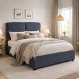 Oakland Bed - Dark Grey Fabric - Sizes Available