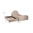 Pixie Pull Out Bed - 4ft Small Double - Clay - Fabric