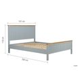 Chantilly Bed - Grey Painted - Wood - Sizes Available