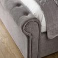 Ravello Storage Bed - 2 Drawer - Grey - Fabric - Sizes Available