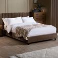 Aylen Bed - Chocolate Brown Velvet - Fabric - Sizes Available