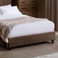 Aylen Bed - Chocolate Brown Velvet - Fabric - Sizes Available