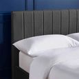 Aylen Bed - Grey - Linen Fabric - Sizes Available