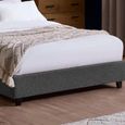 Aylen Bed - Grey - Linen Fabric - Sizes Available