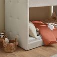 Teddy Bunk Bed - Cream and Natural - Fabric and Wood