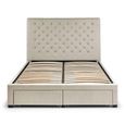 Wilton Storage Bed - 4 Drawer - Beige - Fabric - Sizes Available
