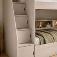 Camelot Staircase Storage Bunk Bed - Nordic White - Wood