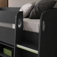 Vespa Midsleeper Storage Bed - Anthracite - Wood