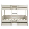 Celeste Bunk Storage Bed - Nordic White - Wood