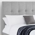 Sorrento Bed - 6ft Queen Size - Light Grey - Linen Fabric