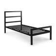 Soto Bed - Black - Satin Metal - Sizes Available