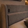 Blake Ottoman Storage Bed- with USB Charging - Grey - Fabric - Sizes Available