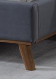 Albany Bed - Dark Grey Fabric - Sizes Available