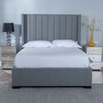 Annabelle Dark Grey Fabric 5ft King Size Ottoman Storage Bed