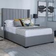 Annabelle Dark Grey Fabric 5ft King Size Ottoman Storage Bed