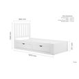 Appleby Kids Slatted Bed - White