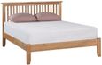 Appleby Petite Oak Bed Frame, Low Foot End with Slatted Headboard
