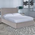 Ashby Beige Fabric Bed - 5ft King Size