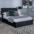 Ashby Black Fabric Bed