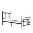 Atlas Bed Frame - Black Metal - Sizes Available
