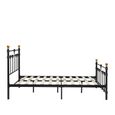 Atlas Bed Frame - Black Metal - Sizes Available