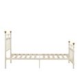 Atlas Bed Frame - Cream Metal - Sizes Available