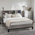Bali Grey Oak Bookcase Bed - Sizes Available
