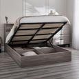 Bali Grey Oak Ottoman Storage Bed - Sizes Available