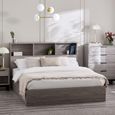 Bali Grey Oak Ottoman Storage Bed - Sizes Available